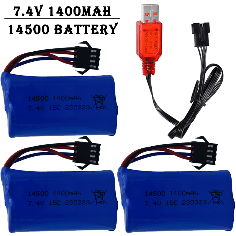 7.4V 1400mAh 14500 Lithium-Ion - Balance Charger Rc recension och pris