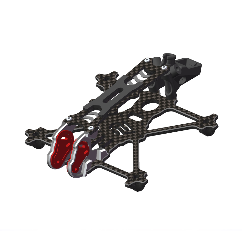 AlfaRC Fi-25 DJI O4 Air Unit 6 - Carbon Fiber Drone Frame recension och pris