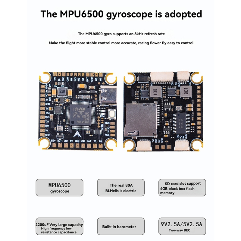 80A+F405/F722 STACK for 13inch - Flight Controller recension och pris