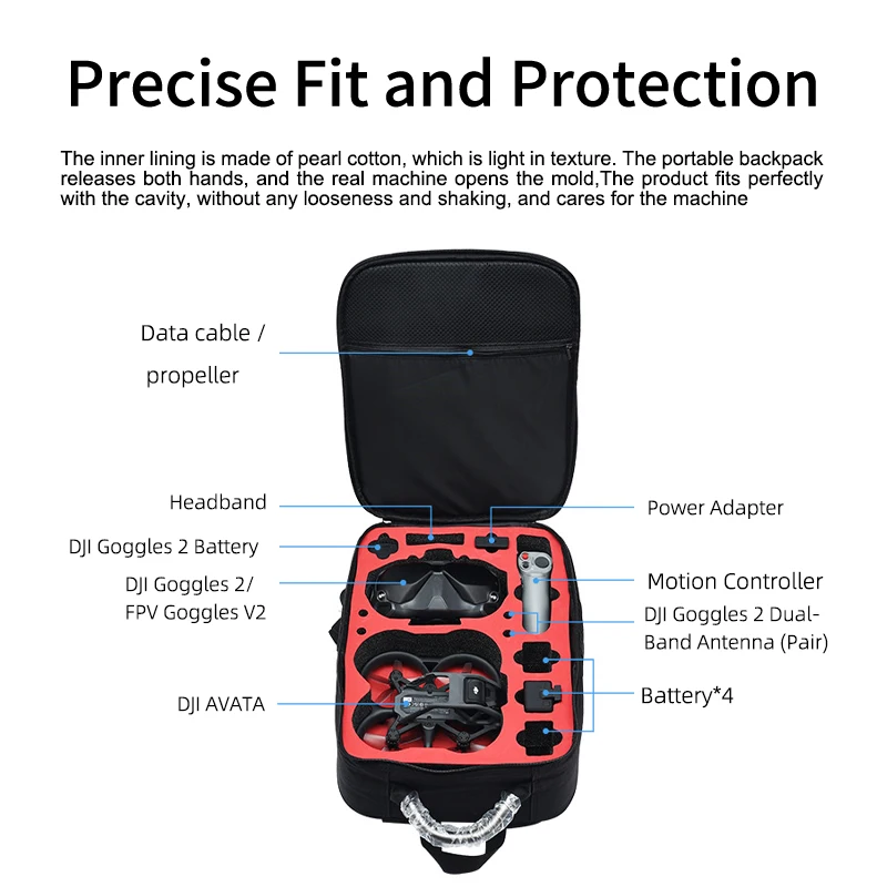 Portable Case Backpack Nylon W - Dji Goggles recension och pris