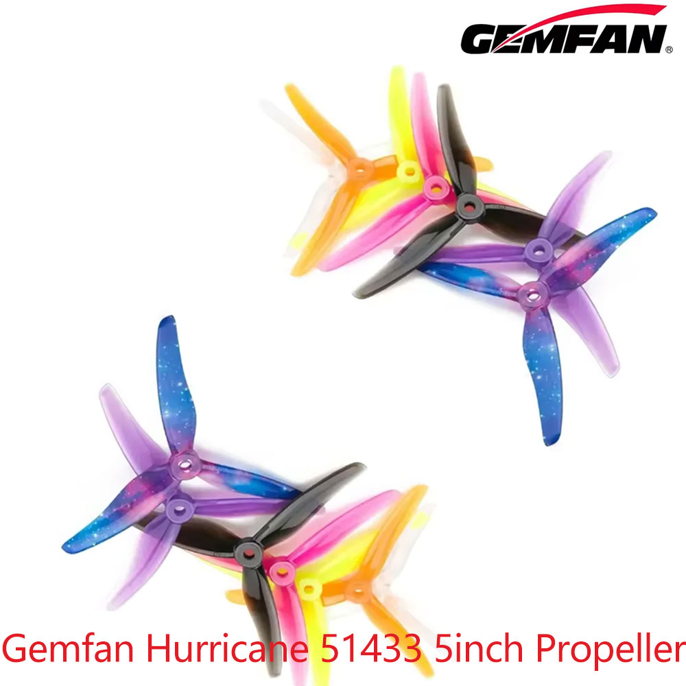 12Pairs Gemfan Hurricane 51433 - 5 Inch Propeller recension och pris