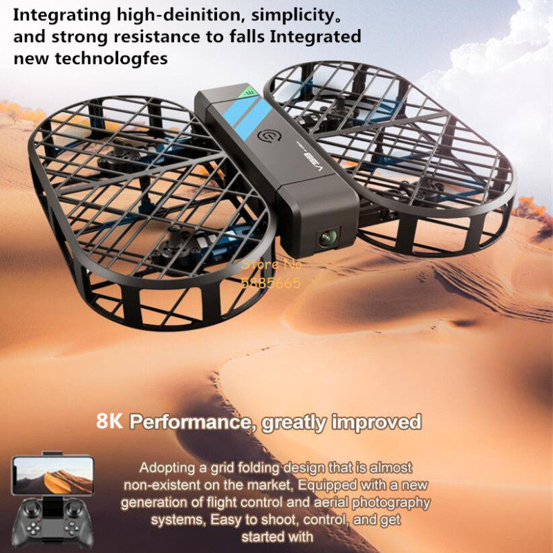 8K HD Camera 360° Protection O - Brushed Drone Motor recension och pris