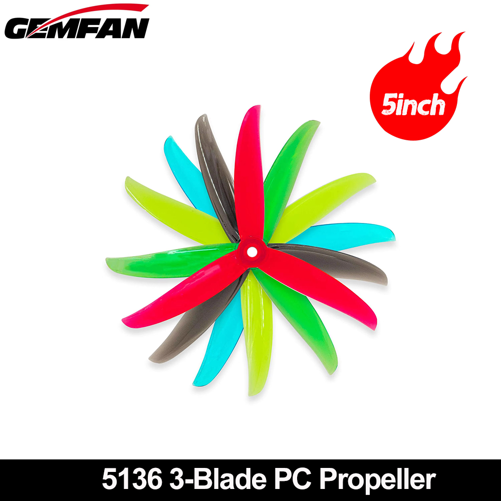 Gemfan VANOVER 5136 3 Blade PC - 5 Inch Propeller recension och pris