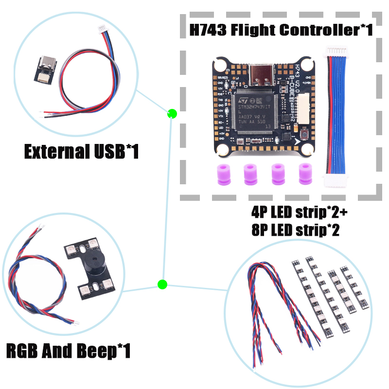 RCtoSky F4V3S PLUS F722 F745 H - F722 Flight Controller recension och pris
