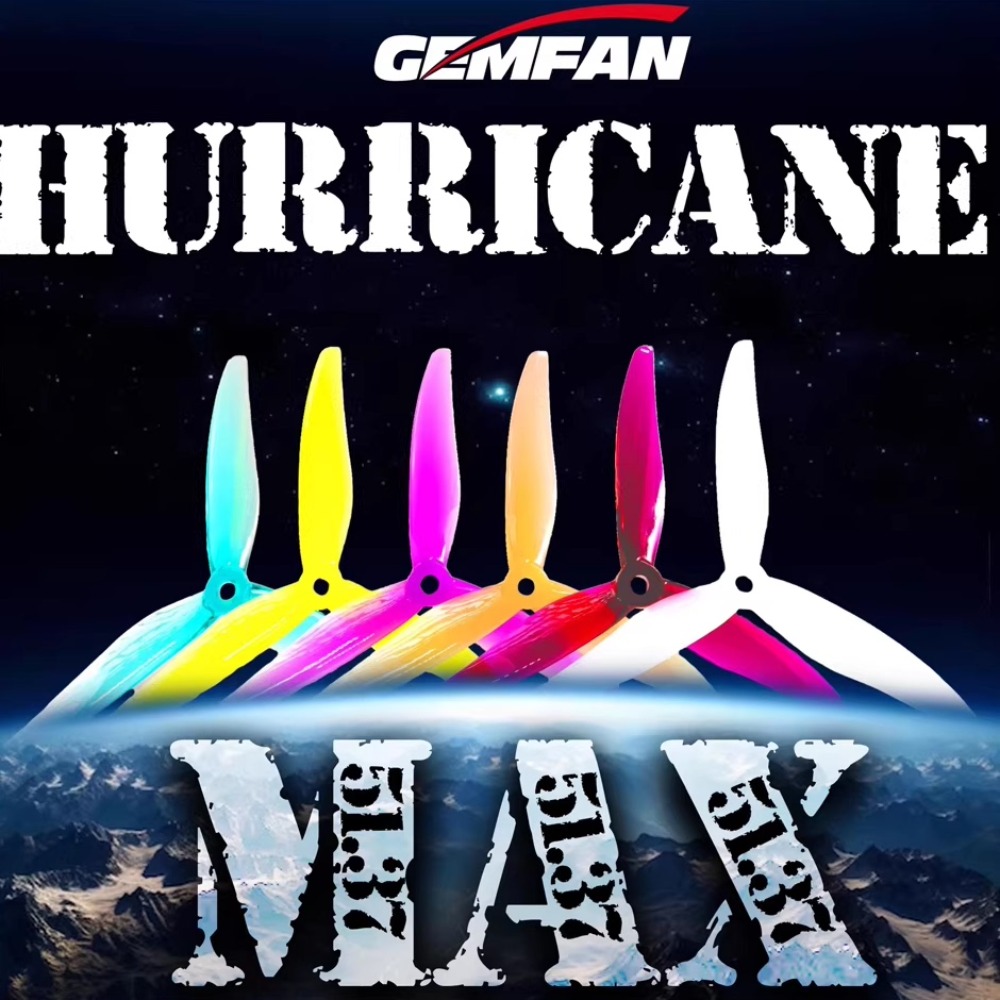 2Pairs Gemfan Hurricane 51377  - 5 Inch Propeller recension och pris