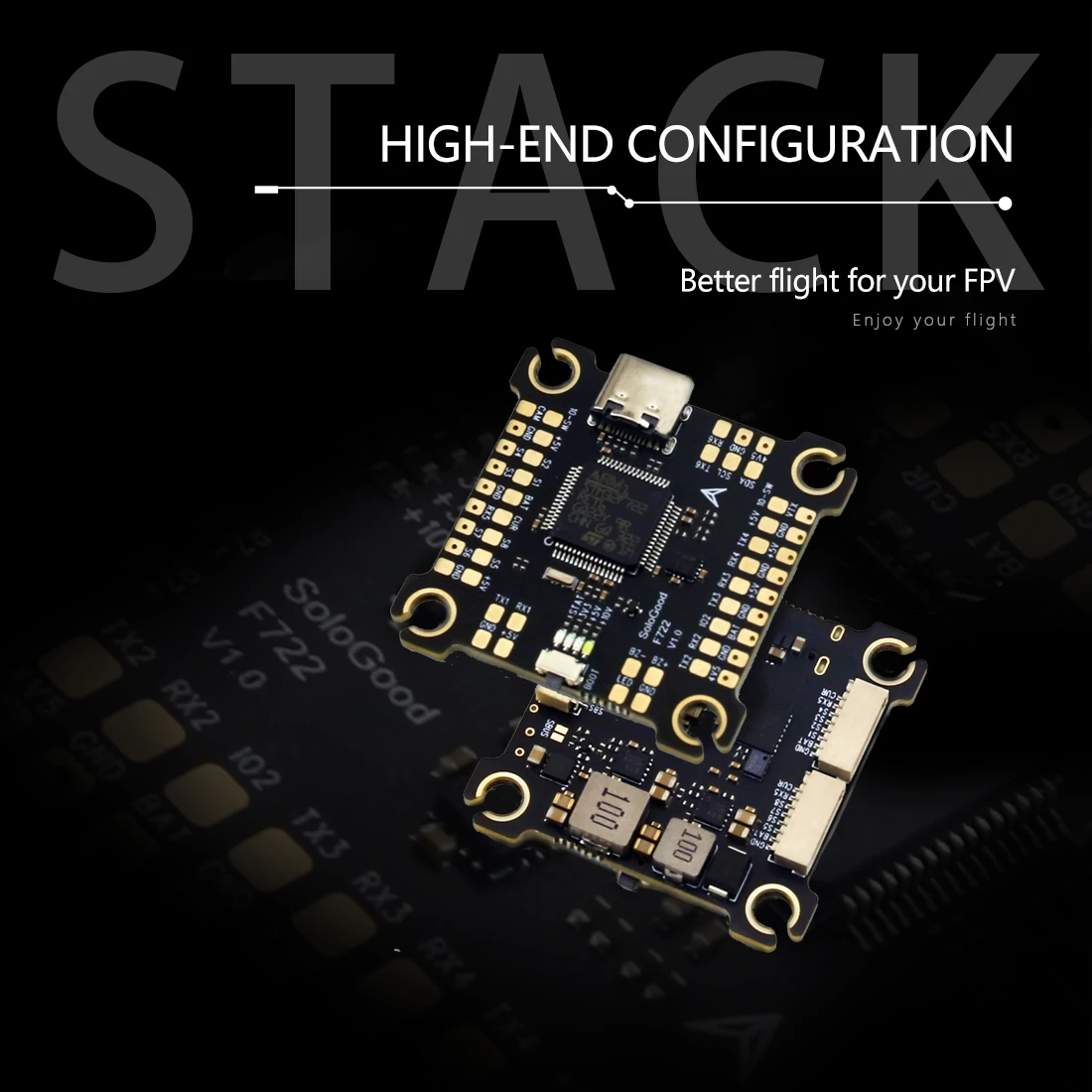 SoloGood F722 60A Stack ICM426 - F722 Flight Controller recension och pris