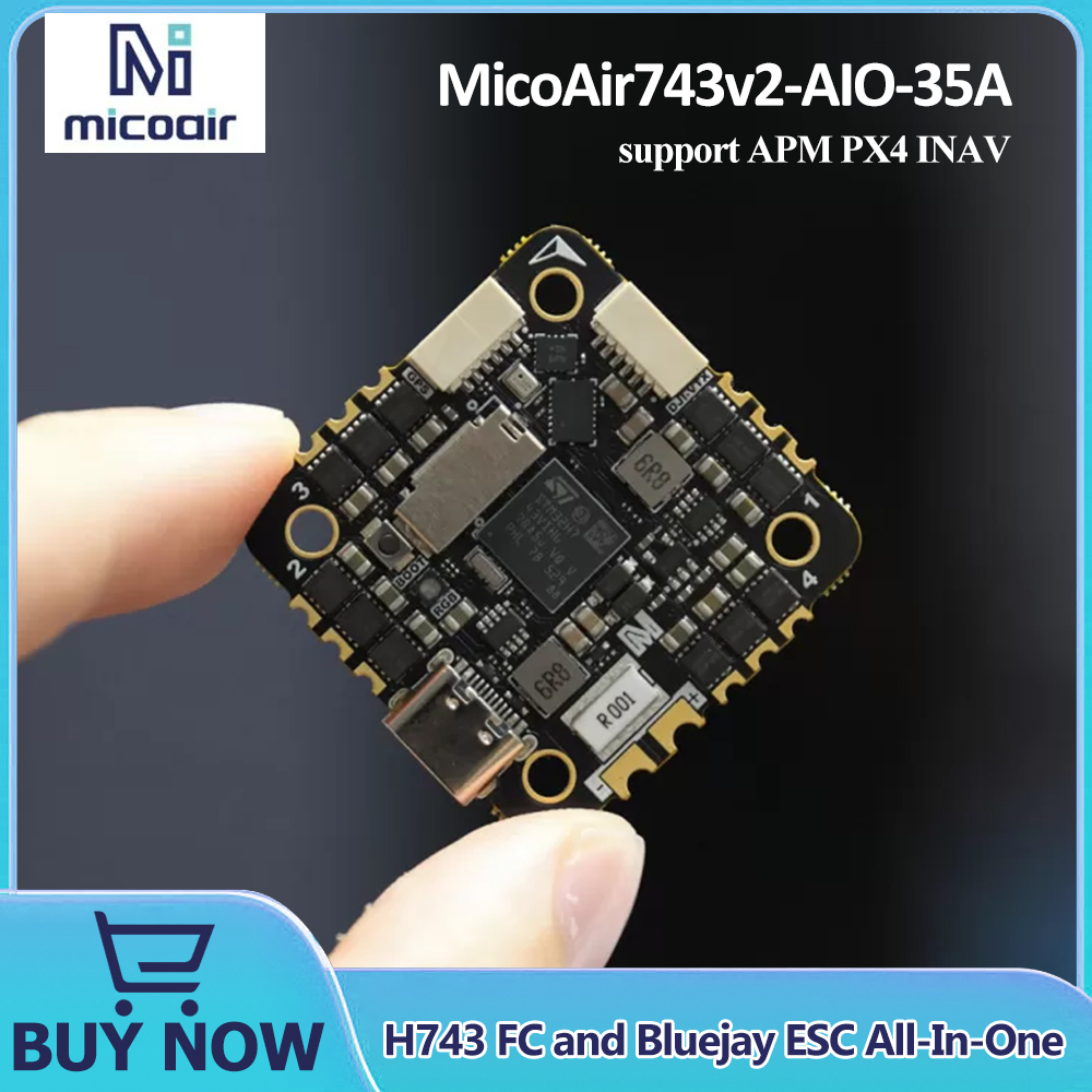 MicoAir743v2-AIO-35A H743 FC a - Betaflight Fc recension och pris