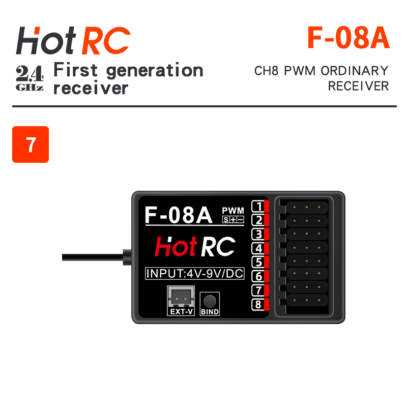 HOTRC 2.4Ghz Receivers F-01A F - Radio Transmitter 2.4Ghz recension och pris
