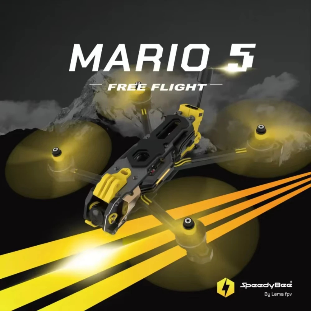 Speedybee Mario 5 O4 Frame Kit - Carbon Fiber Drone Frame recension och pris